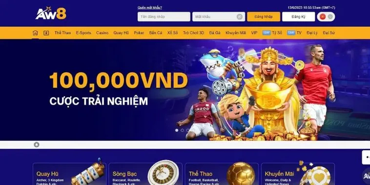 Khuyến mãi nhà cái AW8 hấp dẫn với ưu đãi nạp đầu, hoàn tiền và chương trình VIP
